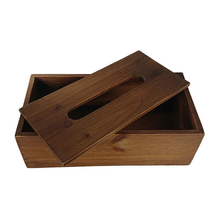 売れ筋 ティッシュケース ティッシュボックス アンティーク調 天然木 コンパクト モミの木 ソフトパック ドゥー