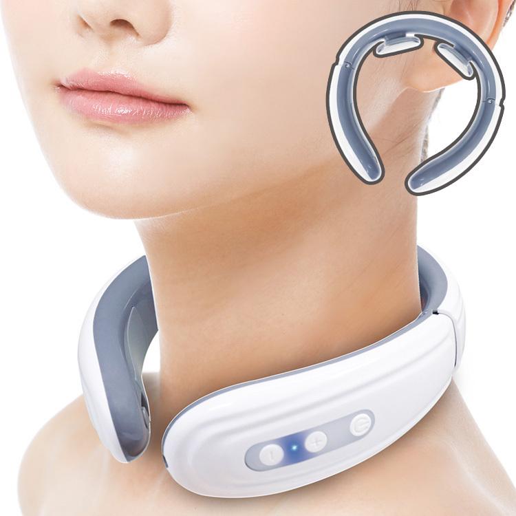 激安 超特価 ネックマッサージャー Ems マニピュレート マッサージ リラックス 癒し 首 肩こり 全身 小型 コードレス 男女兼用 ハンズフリー Hac2777 Columbiatools Com