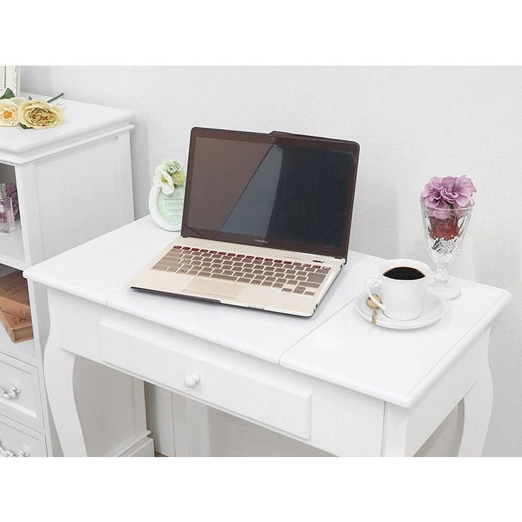 HAGiHARA（萩原） ドレッサー 2Wayタイプ 幅70cm スツール付き