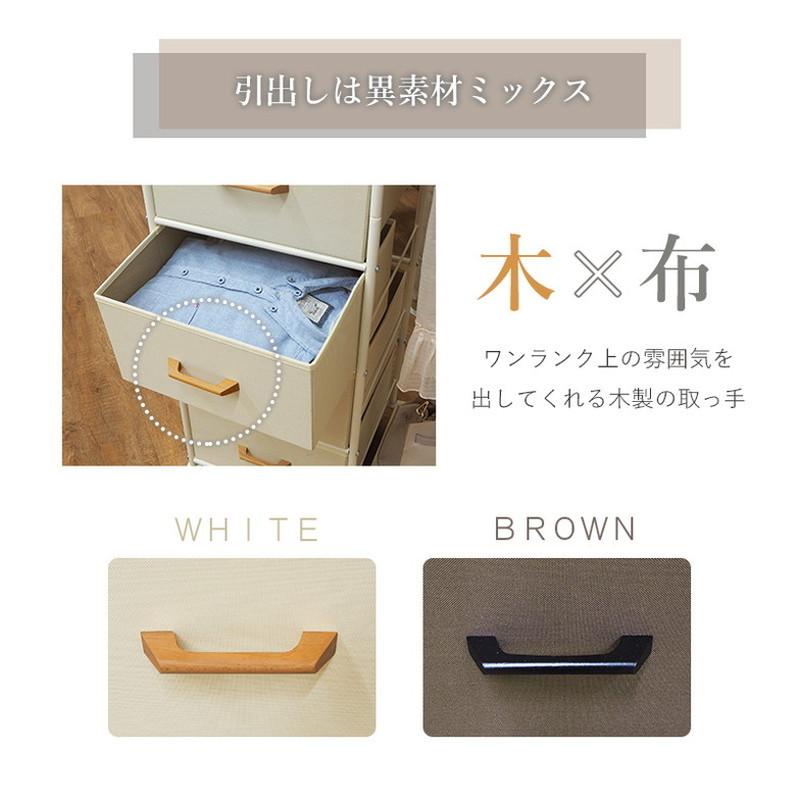 ハンガーラック 引出し7杯 幅105cm コートハンガー ハンガー掛け