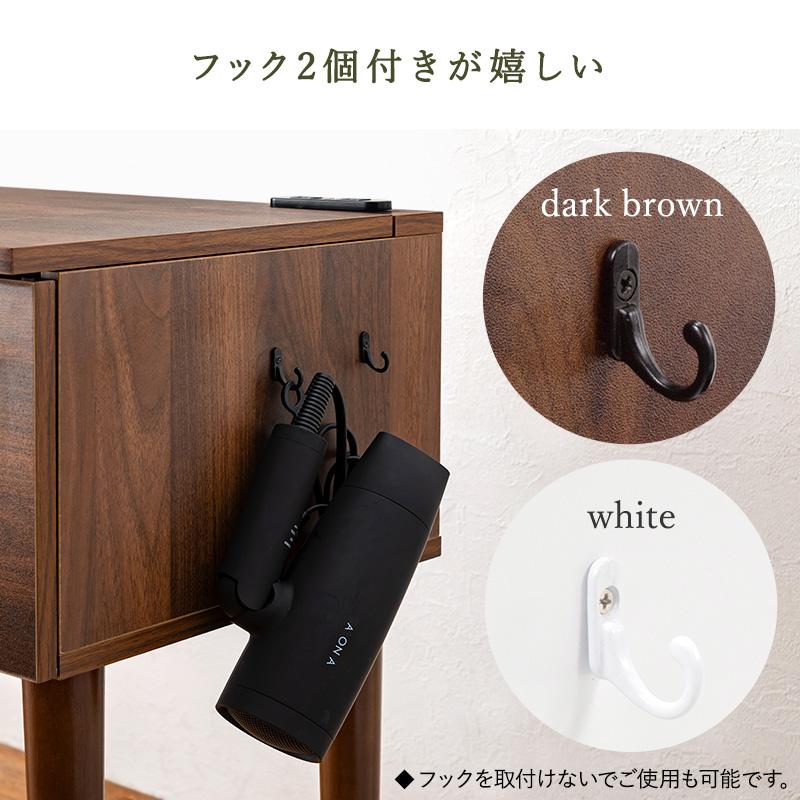 コンパクト デスクドレッサー 幅53 スツール付き 半完成品 2口 コンパクト デスクドレッサー 幅53 スツール付き 半完成品 2口