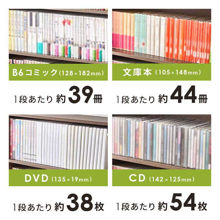 2台セット 本棚 幅60cm 薄型 スリム 奥行22cm ブックラック 縦積みOK