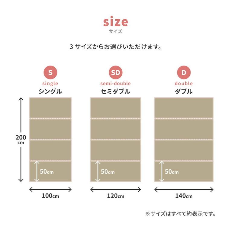 4つ折り い草の畳マットレス セミダブル 布団の下に敷く畳 い草