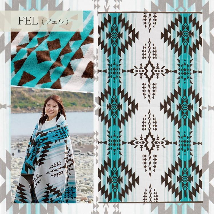 綿100% タオルブランケット 100×178cm アウトドア ビーチタオル 多機能