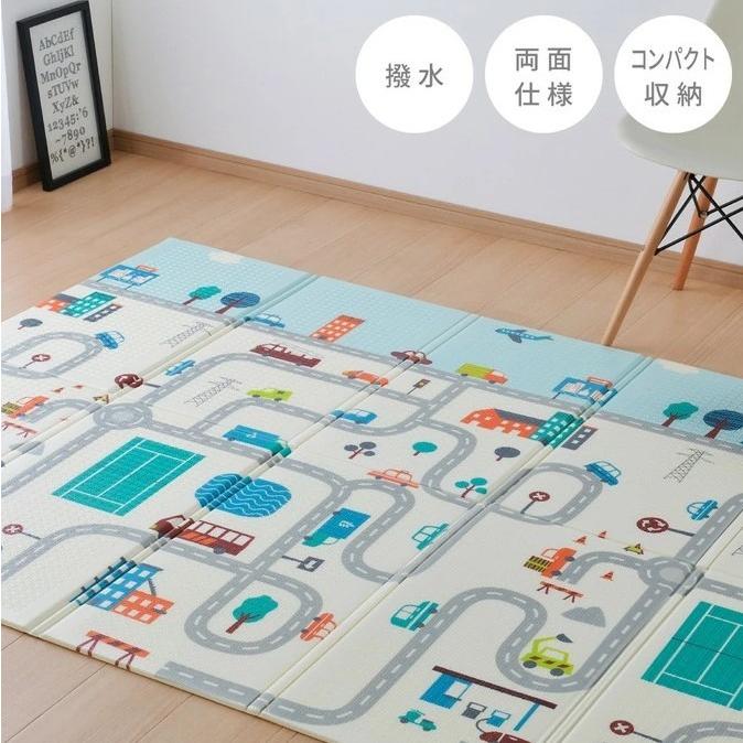 プレイマット 折りたたみ 148 196cm キッズラグ ロードマップ コンパクト収納 子供部屋 道路ラグ 男の子 女の子 赤ちゃん キッズマット 代引不可 リコメン堂 通販 Paypayモール
