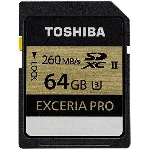 東芝 SDXCカード 64GB UHS-II U3対応 最大読出速度260MB/s 最大書込速度240MB/s 日本製 SDXU-B064G｜recommendo