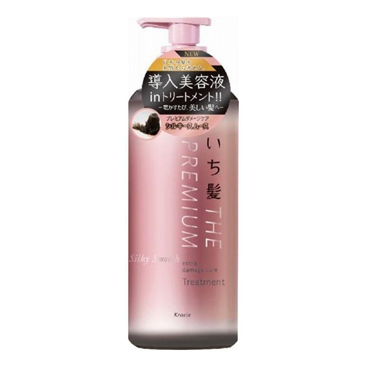 単品12個セット クラシエ いち髪 THE PREMIUM エクストラダメージケアトリートメント シルキースムース ポンプ 本体 480G 代引不可