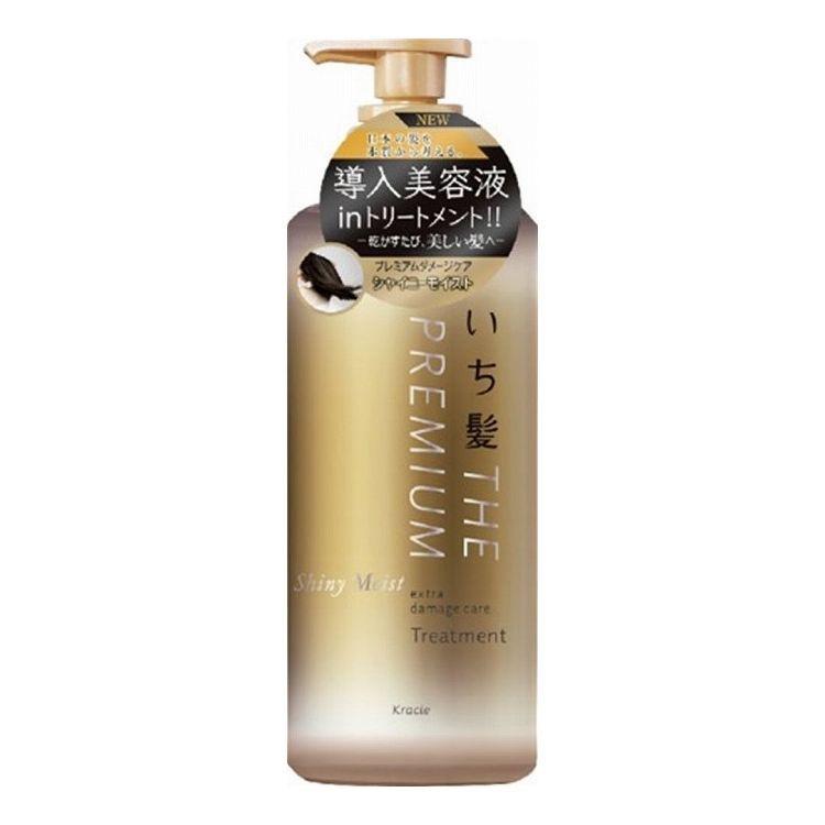 単品12個セット クラシエ いち髪 THE PREMIUM エクストラダメージケアトリートメント シャイニーモイスト ポンプ 本体 480G 代引不可