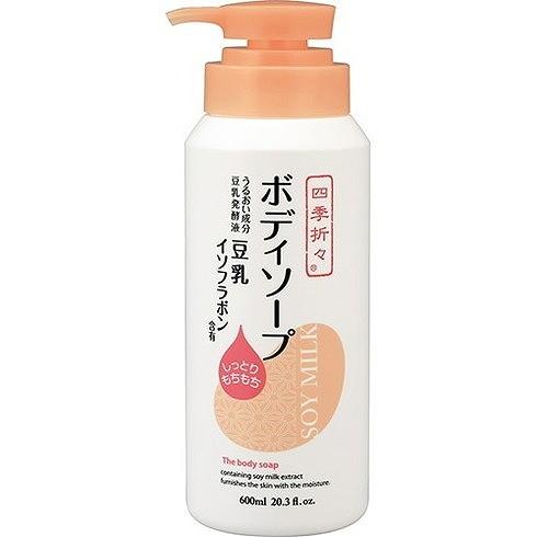単品6個セット 四季折々 豆乳イソフラボン ボディソープ 熊野油脂 代引