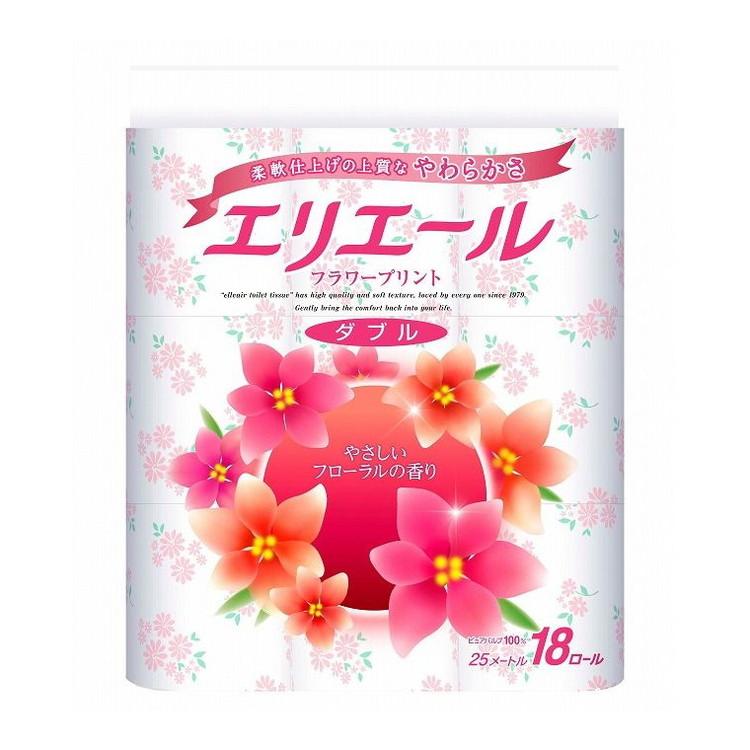 単品4個セット エリエールフラワープリント18Rダブル 大王製紙株式会社