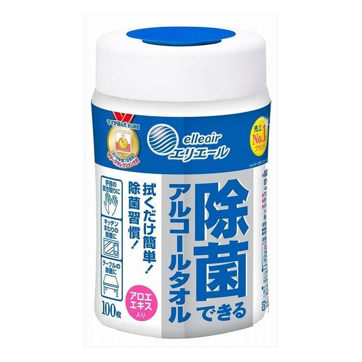 6個セット 大王製紙 エリエール除菌アルコールタオル本体100枚 代引不可｜recommendo