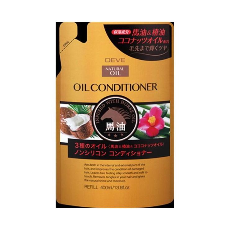 熊野油脂 ディブ 3種のオイル コンディショナー 馬油 椿油 ココナッツ 