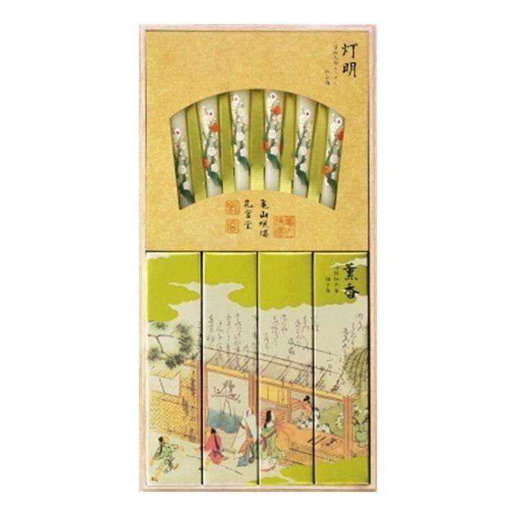 単品6個セット カメヤマ 特撰絵巻 吟撰仙年香と蜜蝋 桐 500G 代引不可