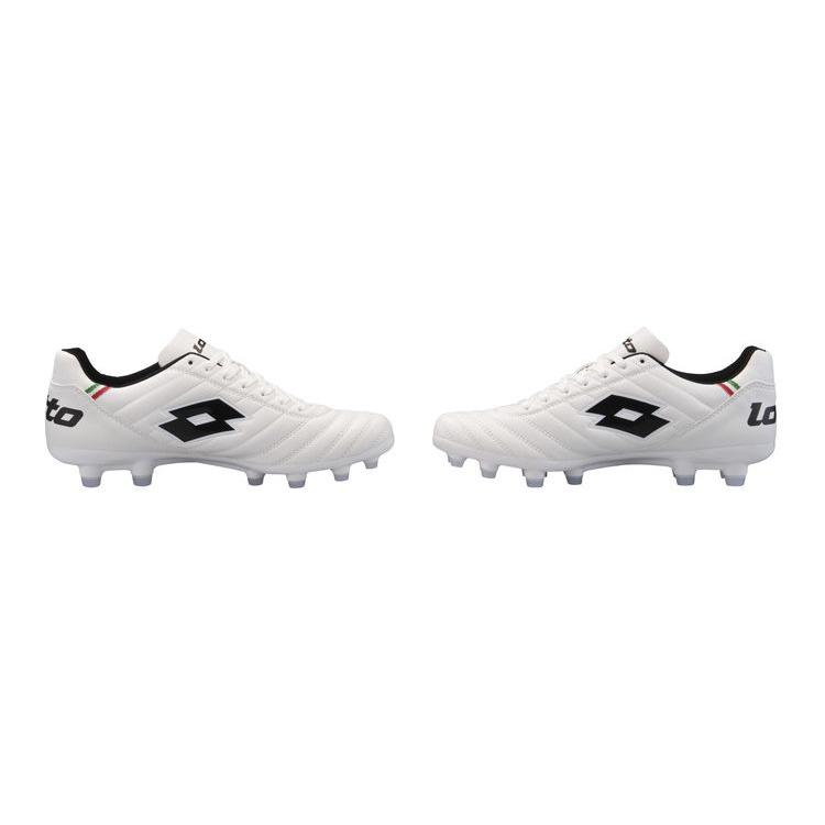 ロット LOTTO サッカースパイクシューズ STADIO JP 4E WHBK 25.0 幅広