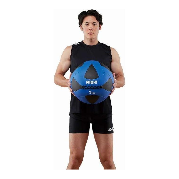 ニシ・スポーツ NISHI メガソフトメディシンボール2 6kg F NC ボディケア フィットネス 陸上競技 備品 トレーニング器具 部活 運動 体育_2