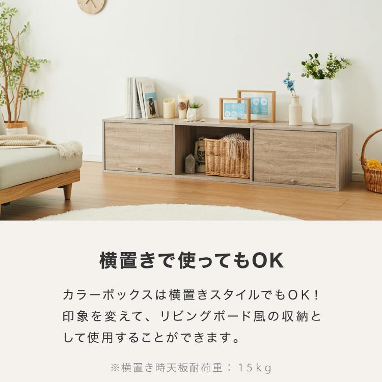 収納ボックス カラーボックス ボックス 3ドア 収納 収納ケース 扉