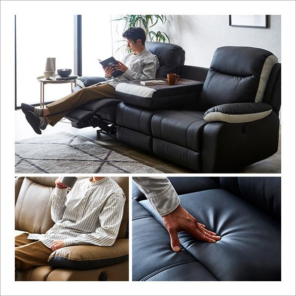 抜群の座り心地 3人掛け電動リクライニングソファ 電動ソファ ソファ