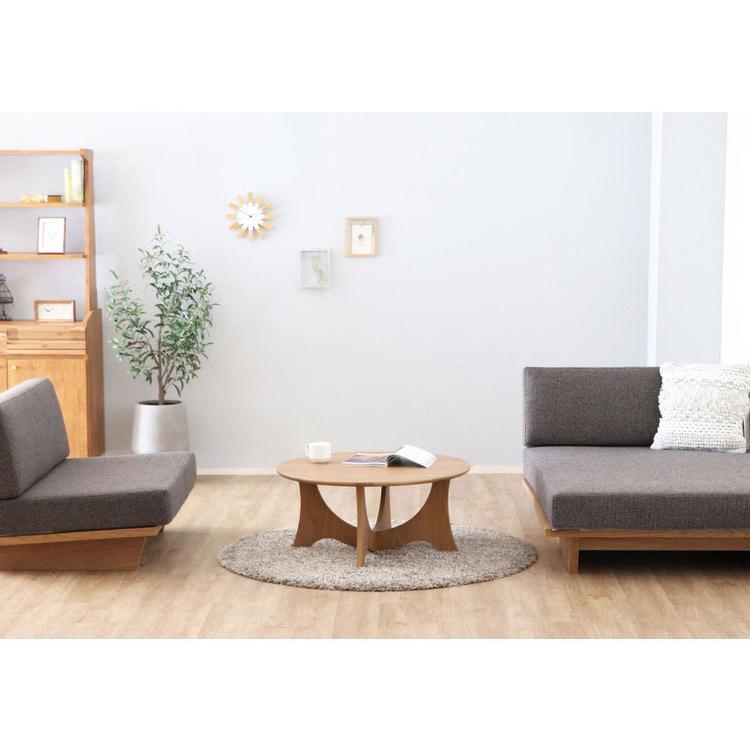 メディチ センターテーブル 幅80cm 円形 ローテーブル モダン 丸型