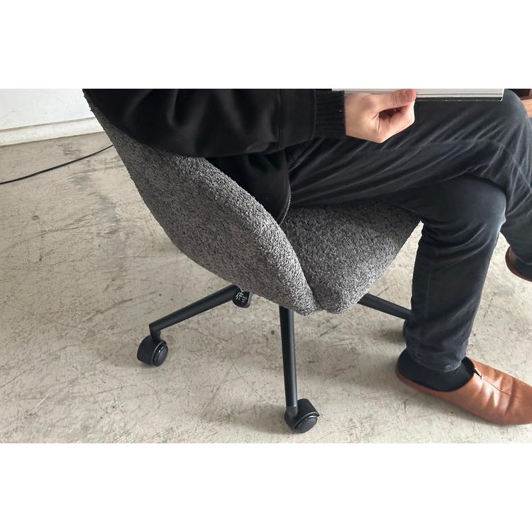デスクチェア 昇降式 座面高42~49cm キャスター付き ワーキングチェア