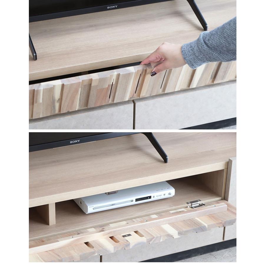 テレビ台 クリートテレビボード 180cm ベージュ TV台 アカシア集成材