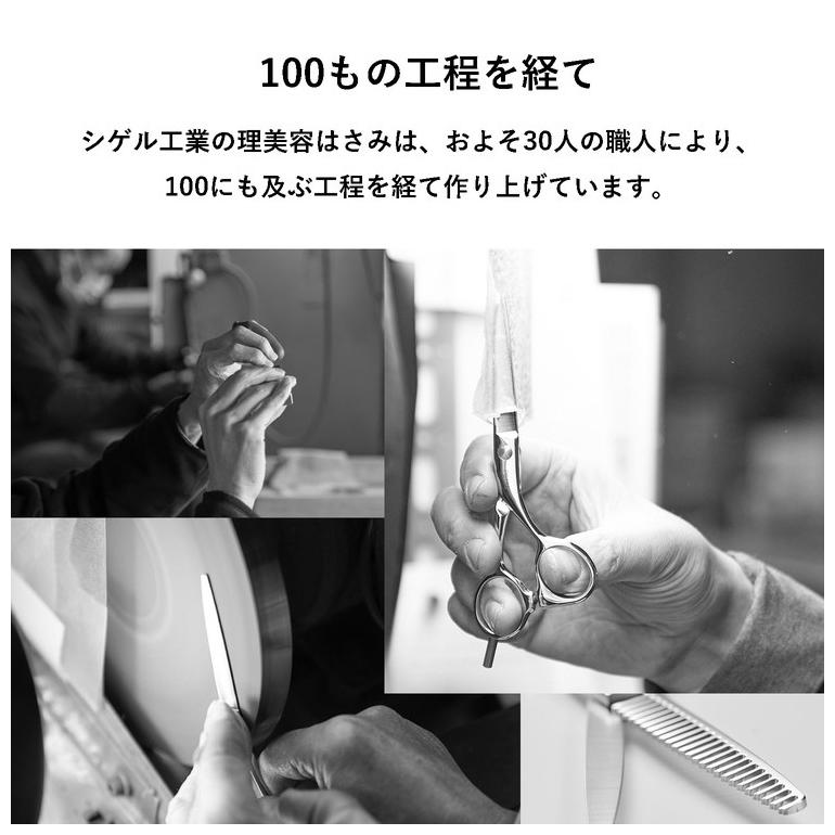 SHIGERU 燕三条の髪はさみ　ステンレス シザー 【まとめ売り】 燕三条の髪はさみ 2点セット シゲル工業 美容師のカットはさみ/スキば
