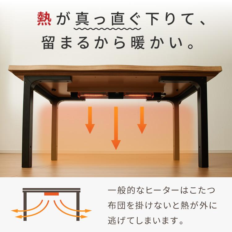 こたつテーブル 幅150cm グレイス 2wayこたつ ハイタイプ ロータイプ