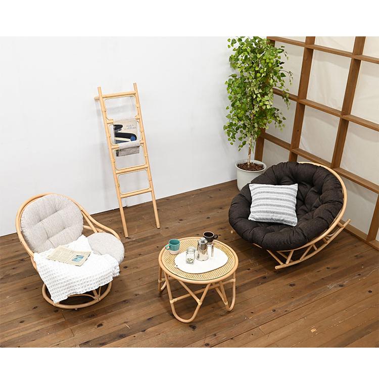 ビンテージ/ラタン/籐家具/1脚/ロッキングチェア/アームチェア/チェア/椅子 ビンテージ/ラタン/籐家具/1脚/ロッキングチェア/アームチェア