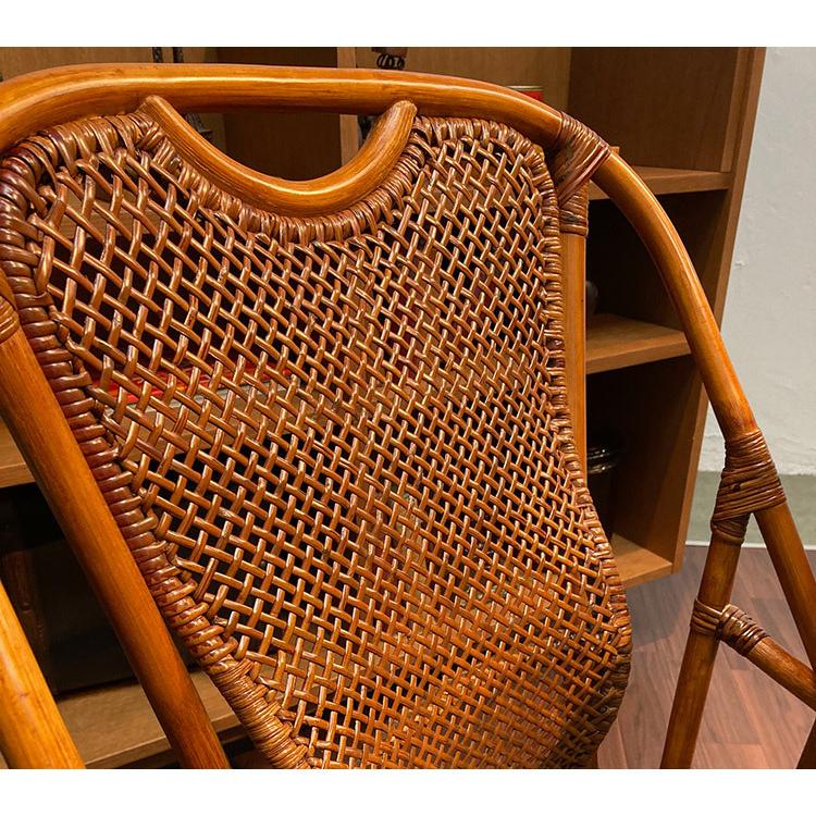 ダイニングチェア ラタン 4脚 籐椅子 4脚セット ラタン 完成品 ダイニングチェア チェア 高座椅子
