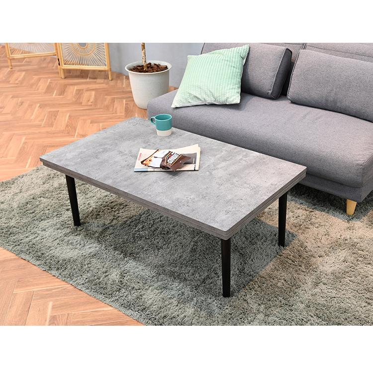 こたつテーブル コンクリート柄 幅105cm 節電 省エネ コタツ 炬燵 冬