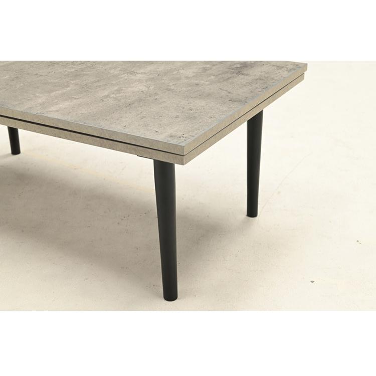 こたつテーブル コンクリート柄 幅105cm 節電 省エネ コタツ 炬燵 冬