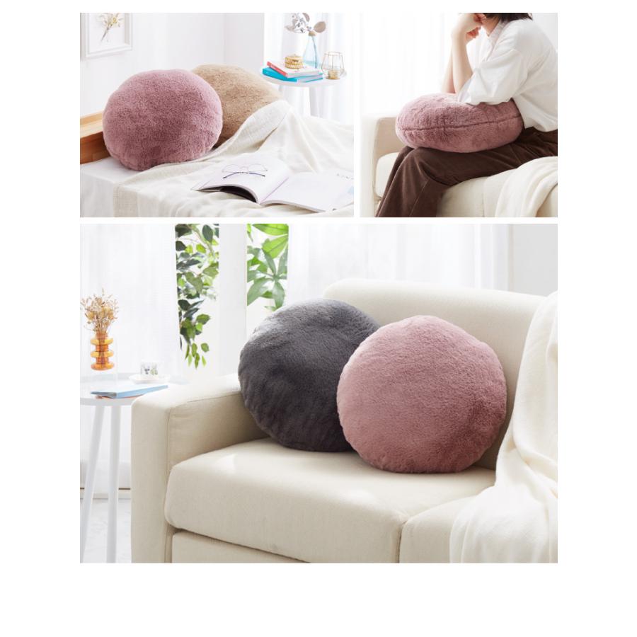 ラウンドクッション クッション 丸型 45×45cm 北欧 単品 ラビット