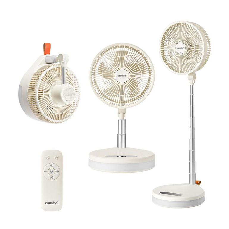 サーキュレーター DCモーター 折り畳み 扇風機 COMFEE 8000mAh電池 USB