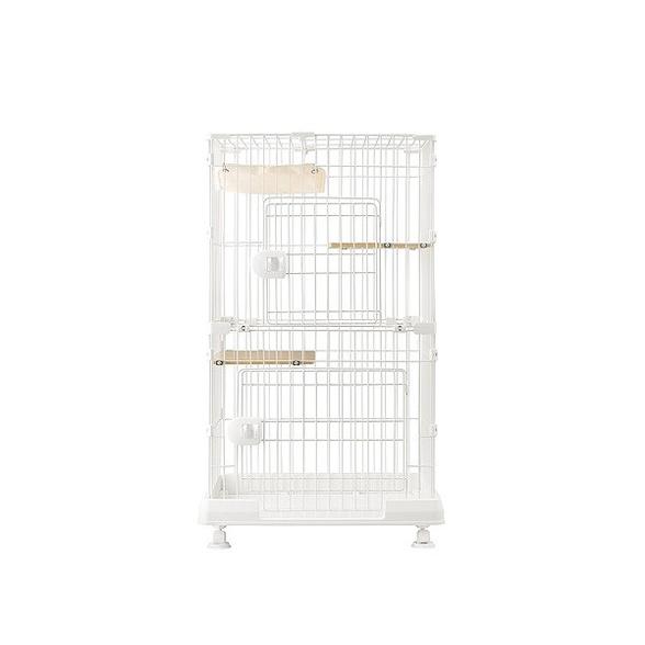 アイリス ミニキャットケージ ハンモック付き マットホワイト PMCC