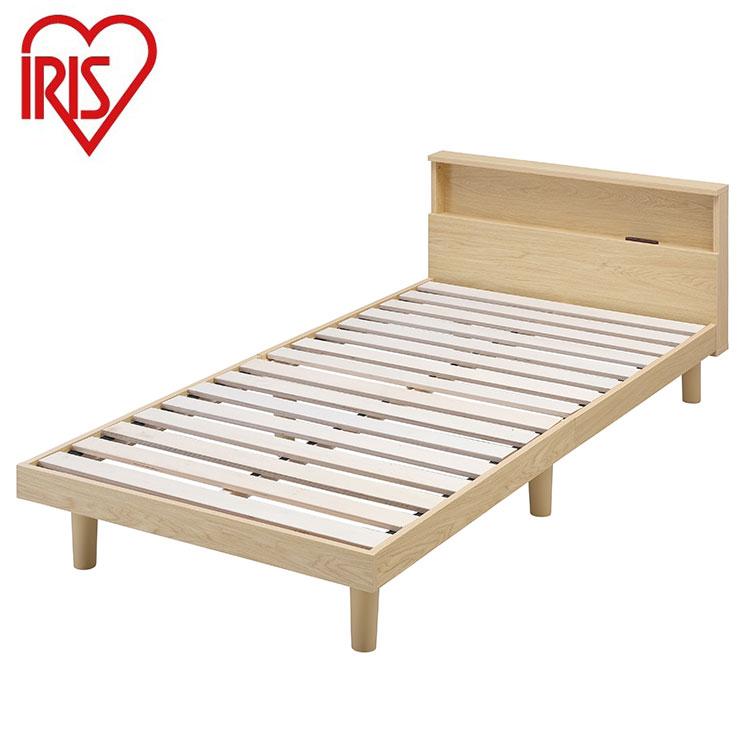 アイリスオーヤマ すのこベッド S シングル ヘッドボード付き 2口