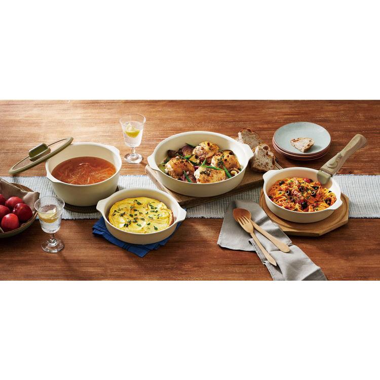 アイリスオーヤマ お皿になるフライパン8点セット DPAN-8S アイボリー