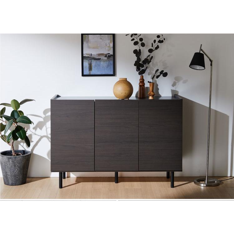 【12/12発送まで】【美品】日本製 北欧風キャビネット 北欧風 キャビネット 幅125 オーク 日本製 完成品 木製 おしゃれ