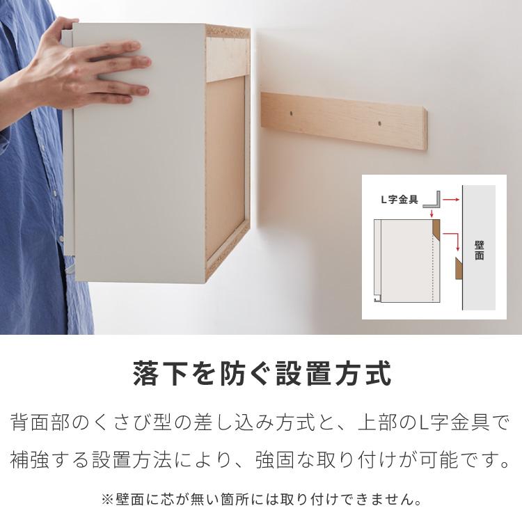選べる吊戸棚豊富なサイズ 壁面収納 吊戸棚 幅90 奥行22 完成品 日本製