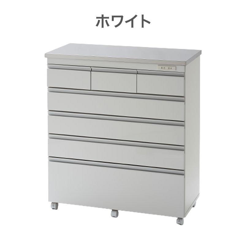 完成品 日本製 キッチンカウンター ステンレス天板 幅90 高さ100 完成品 日本製 キッチンカウンター ステンレス天板 幅90 高さ100