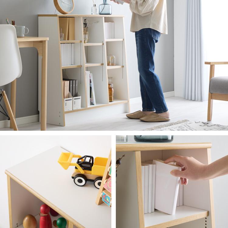 日本製 木製 絵本ラック 幅120cm 1cmピッチで調整できる 日本製 木製 絵本ラック 幅120cm 1cmピッチで調整できる