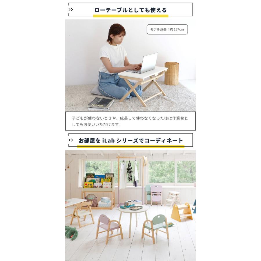 キッズデスク チェアセット ロック付き 折りたたみ コンパクト 収納
