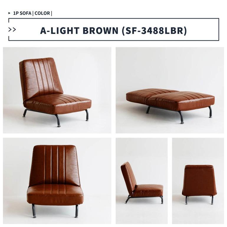 1人掛けソファー　一人暮らしおしゃれ脚付き北欧　ブラウン ソファ 1人掛け 脚付き リクライニング 1人用 おしゃれ 北欧