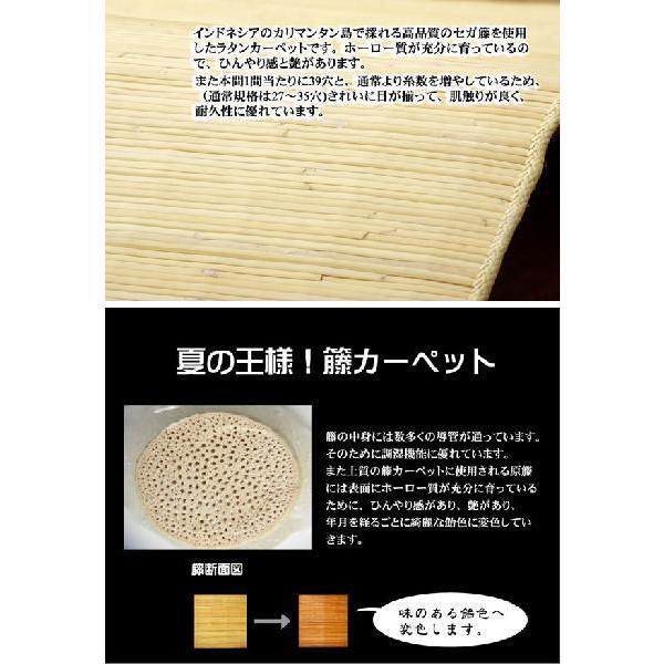 インドネシア産 39穴マシーンメイド 籐むしろカーペット 『ジャワ』 200×250cm_1