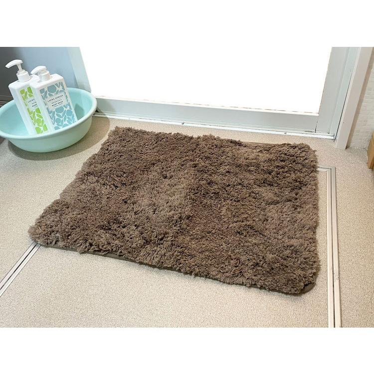 マルナカ マイクロファイバー バスマット 2枚セット 45×60cm シンフォニー ふわっふわ 洗える ノンスリップ加工済み お風呂マット