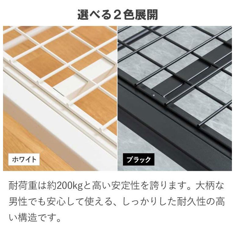 ヘッドレスベッド パイプベッド シングル ベッド フレーム 頑丈 耐荷重
