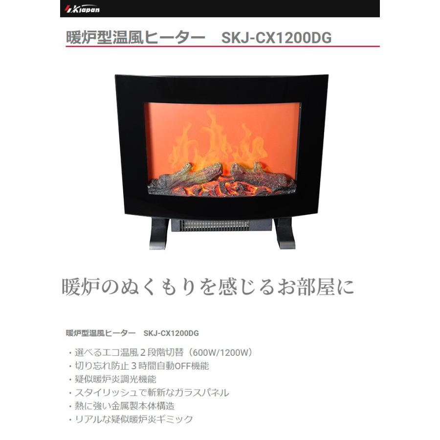 エスケイジャパン 暖炉ヒーター ガラス Skj Cx10dg 電気ストーブ 暖炉型 電気暖炉 暖房 おしゃれ リコメン堂 通販 Paypayモール