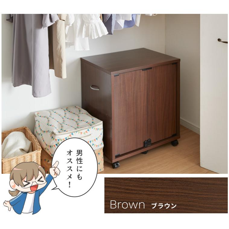 鍵付き キャスター付き 幅58.5 ブックラック ブックワゴン