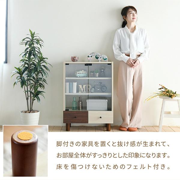 キャビネット 3段 幅60 高さ85 奥行30 ツートン ディスプレイ キャビネット 3段 幅60 高さ85 奥行30 ツートン ディスプレイ