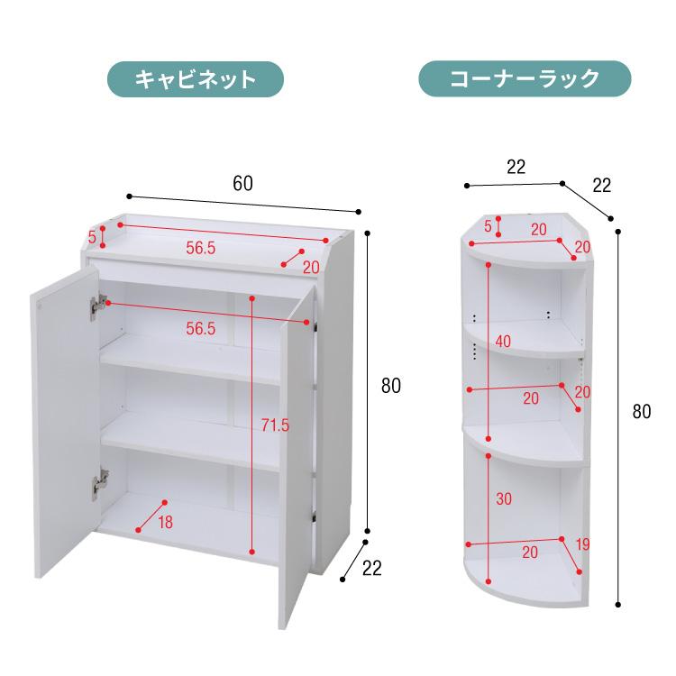 カウンター下収納 4点セット 薄型 ミニ キャビネット 両扉 付き カウンター下収納 4点セット 薄型 ミニ キャビネット 両扉 付き