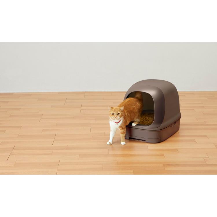 エステー ニャンとも清潔トイレ ドームタイプ ブラウン 猫トイレ 猫用