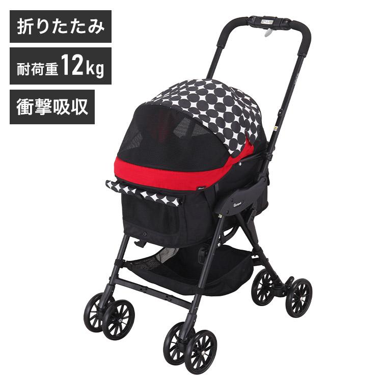 コムペット ペットカート ミリミリライトα EGロングD レッド